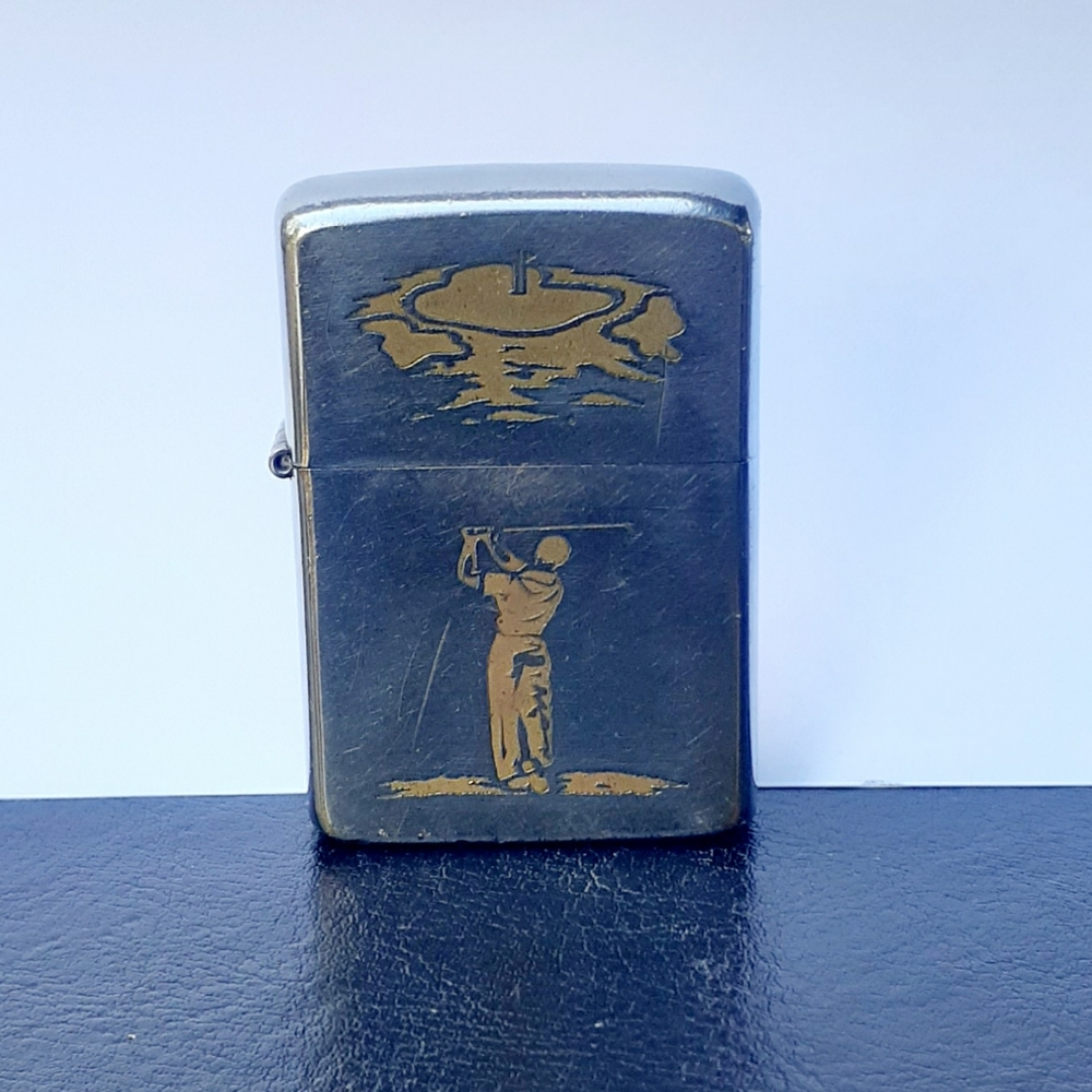 Sport Collector Series Golfer Ad 1959 Zippo